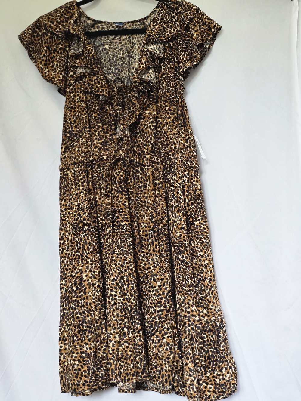 Old Navy Leopard-Print Mini Dress in Brown and Black